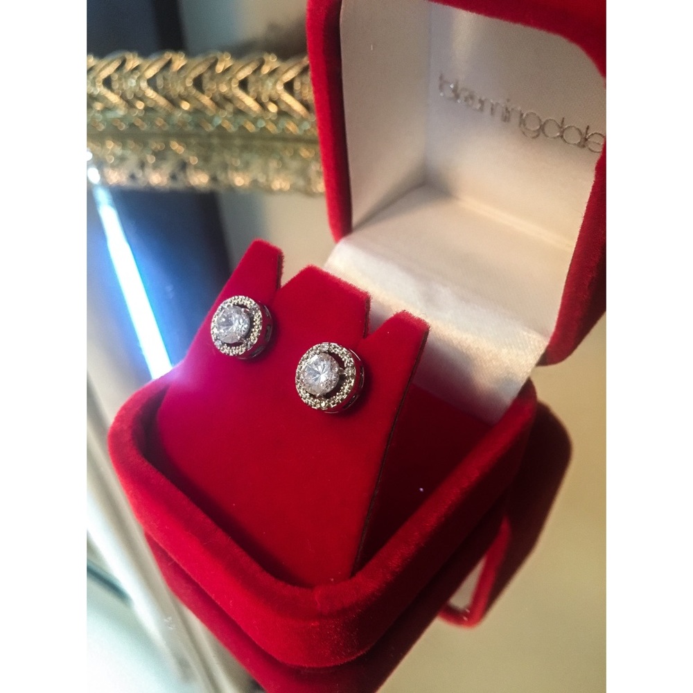 Bloomingdales CZ earrings